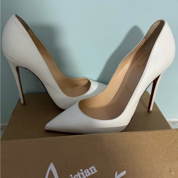 Christian Louboutin Shoes - Elegant White High Heels